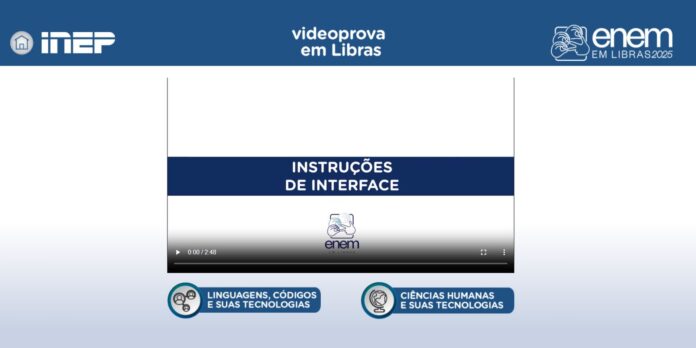 Plataforma Enem Libras é atualizada com provas de 2017 a 2025
